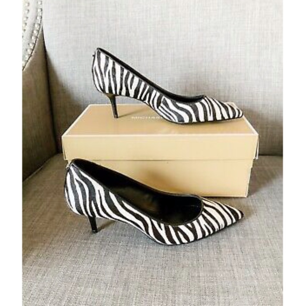 NIB Michael Kors MK- Flex Calf Hair Kitten Heels - Picture 2 of 4